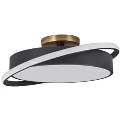 JUST HOME COLLECTION - Lámpara Techo Metal Café/Marrón 46 cm