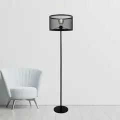 JUST HOME COLLECTION - Lámpara de Pie Maze Negro 30 W 54x37 cm