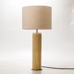 JUST HOME COLLECTION - Lámpara Mesa Lohas Beige 30 W 32x67 cm