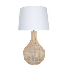 undefined - Lámpara Mesa Carla Beige 30x51 cm