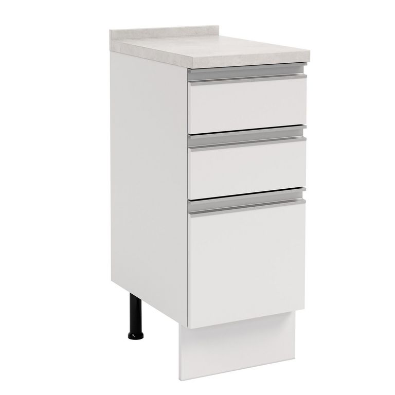 Mueble de Cocina Base 3 Cajones con Cubierta 35 cm Atlas