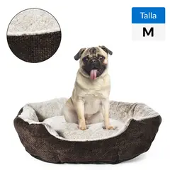 PETIZOOS - Cama redonda para Perro 18x65x76 cm Café