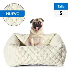 PETIZOOS - Cama Rectangular para Perro 19x60x40 cm Beige