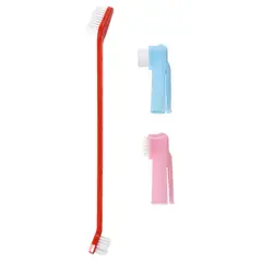 PETIZOOS - Cepillo Dental Para Mascotas Cuidado Perros