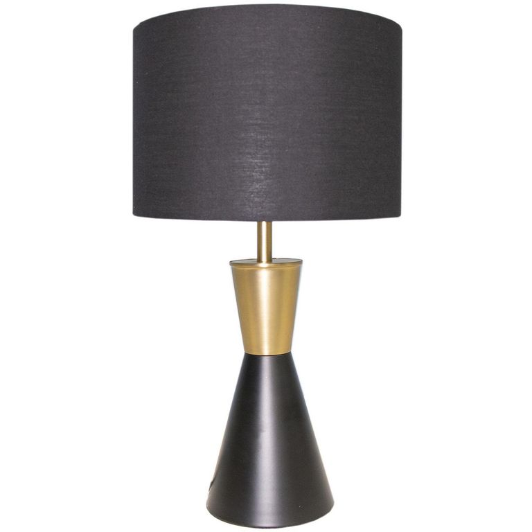 Lámpara Mesa Flint 1 Luz E27 Negro