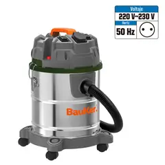 BAUKER - Aspiradora Eléctrica 1200 W 20 Litros DVC-12PT