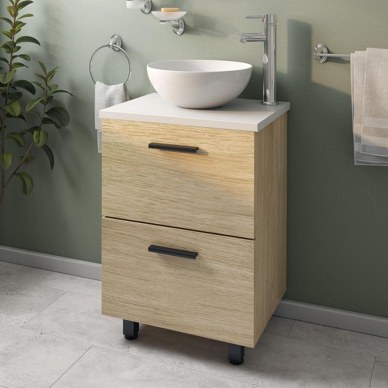 Mueble de Baño Robin Natural 50x87x42 cm con Lavamanos