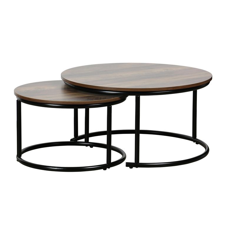 Mesa de centro Tallin Madera 77x77x40 cm