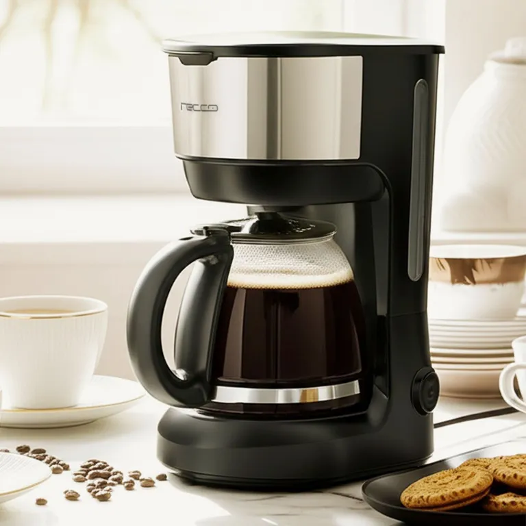Cafetera Eléctrica 750 ml 600 W Negro/ Plateado