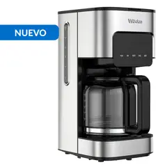 WURDEN - Cafetera 1.5 l 800 W Plateado/ Negro