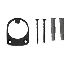 HOLZTEK - Conector a Muro Pasamano Redondo Negro