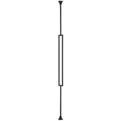 HOLZTEK - Balaustro de acero rectangular negro 92 cm