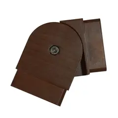 HOLZTEK - Codo Café Curvo para Baranda Plana con Cable