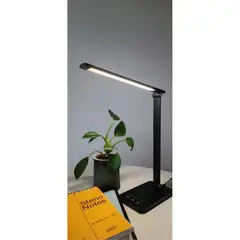 JUST HOME COLLECTION - Lámpara de Escritorio Evora Negro 6 W 11x34.5 cm