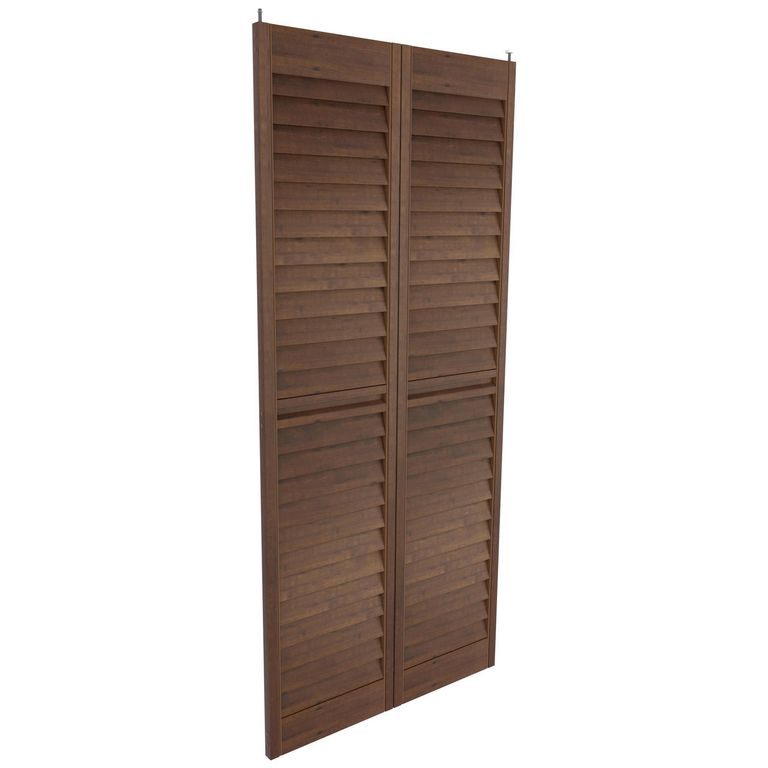 Puerta Para Closet Abatible 90X200 Cm Persiana Horizontal