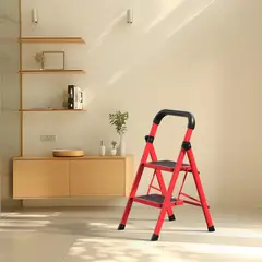 JUST HOME COLLECTION - Escalera De tijera Acero 80.4 cm 2 Peldaños