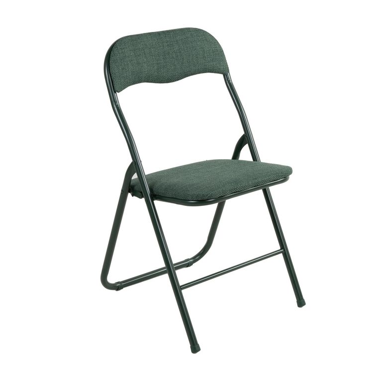 JUST HOME COLLECTION Silla plegable Colvin Verde 80x44x48 cm