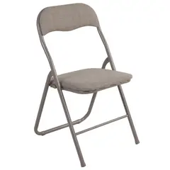 JUST HOME COLLECTION - Silla plegable Colvin Taupe 80x44x48 cm