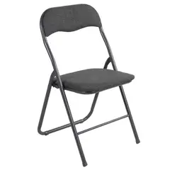 JUST HOME COLLECTION - Silla plegable Colvin gris Colvin Gris 80x44x48 cm