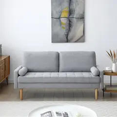 JUST HOME COLLECTION - Sofá 3 cuerpos Jazzy 172x88x76 cm Gris