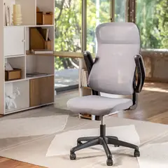 JUST HOME COLLECTION - Silla Escritorio Ejecutiva Boston Gris