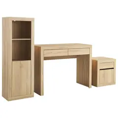 JUST HOME COLLECTION - Combo escritorio Lida Roble 40x120x29 cm