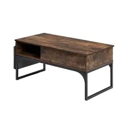 JUST HOME COLLECTION - Mesa de centro Zola Café 100x50x45 cm