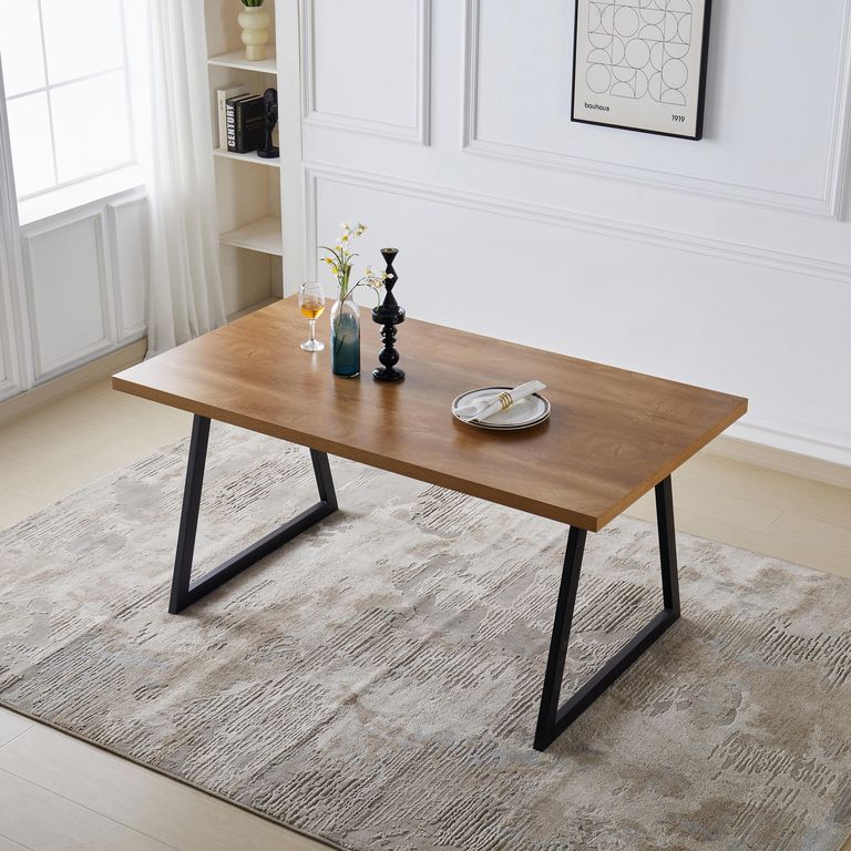 Mesa de comedor Café 90x76x160 cm