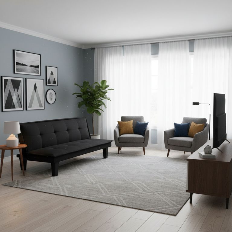 Futón Kald Negro 165x75x72 cm