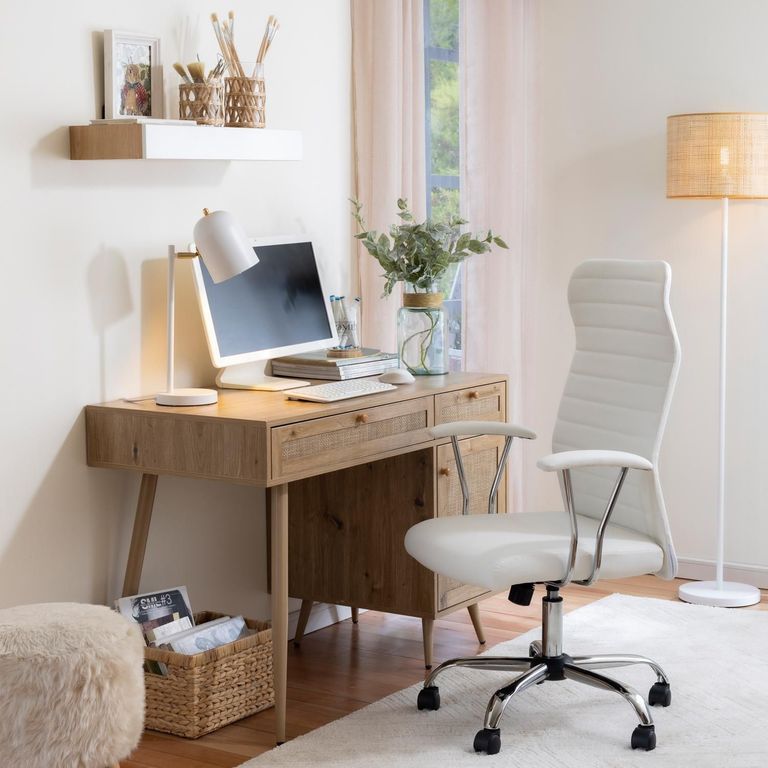 Silla Escritorio Ejecutiva Sezawa Blanco