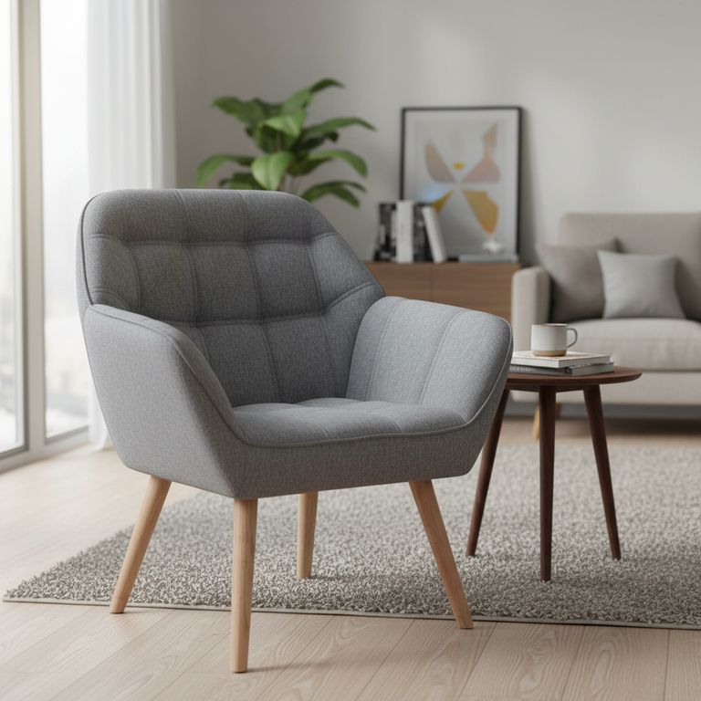 Sitial 1 cuerpo Cassio 75x82x71 cm Gris