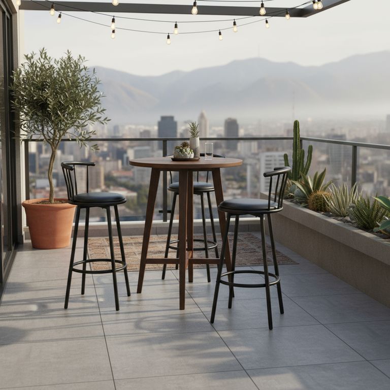 Silla bar Bar Negro 99.5x55x51.5 cm