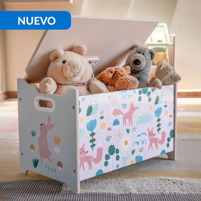 Baúl Infantil Bosque 60.2x39x36.5 cm 84 l Multicolor
