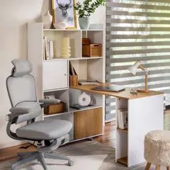 JUST HOME COLLECTION - Escritorio Mendoza Blanco, Madera 100x154.5x34.4 cm
