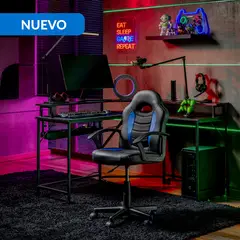 JUST HOME COLLECTION - Silla Escritorio Gamer Zeta Azul/Negro