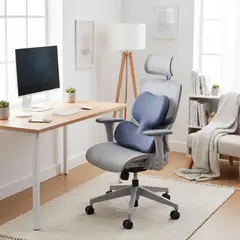 JUST HOME COLLECTION - Cojín Lumbar Sun Gris oscuro 48.5x47 cm