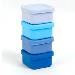 JUST HOME COLLECTION - Set 4 Contenedores de Alimento Silicona 100 ml