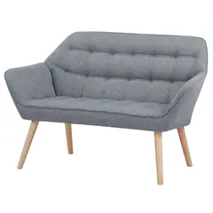 JUST HOME COLLECTION - Sofá 2 cuerpos Cassio 122x81x72 cm Gris