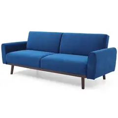 JUST HOME COLLECTION - Futón Cama 3 cuerpos Norwich 209x83x86 cm Azul