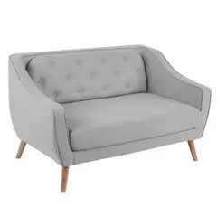 JUST HOME COLLECTION - Sofá 2 cuerpos Gaspare 131.5x78x84 cm Gris