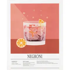 JUST HOME COLLECTION - Cuadro Negroni 40x50 cm