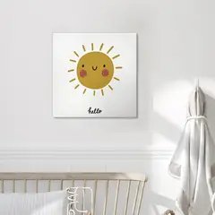 JUST HOME COLLECTION - Cuadro Sol 30x30 cm