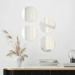 JUST HOME COLLECTION - Set Espejos Decorativos Forma Redonda 20x20 cm