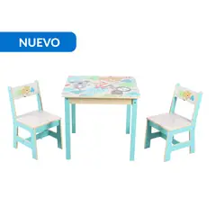 undefined - Set mesa/2 Sillas Perezoso Multicolor 60x55x60 cm