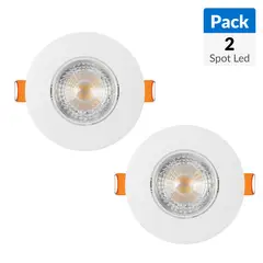 DAIRU - Spot Led Empotrado Plástico Blanco 5 W