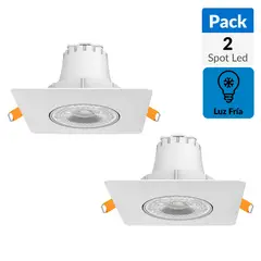 DAIRU - Spot Led Empotrado Plástico Blanco 5 W 5.6 cm