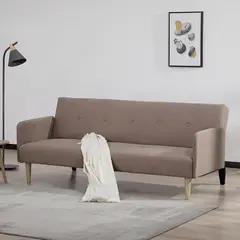 JUST HOME COLLECTION - Sofá cama Santa Catarina Café 190x84x78 cm