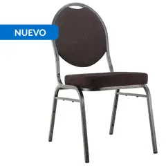 JUST HOME COLLECTION - Silla Salón Evento Chocolate 90x48x57 cm