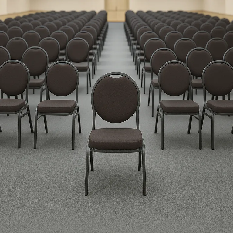 Silla Salón Evento Chocolate 90x48x57 cm