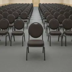 JUST HOME COLLECTION - Silla Salón Evento Chocolate 90x48x57 cm